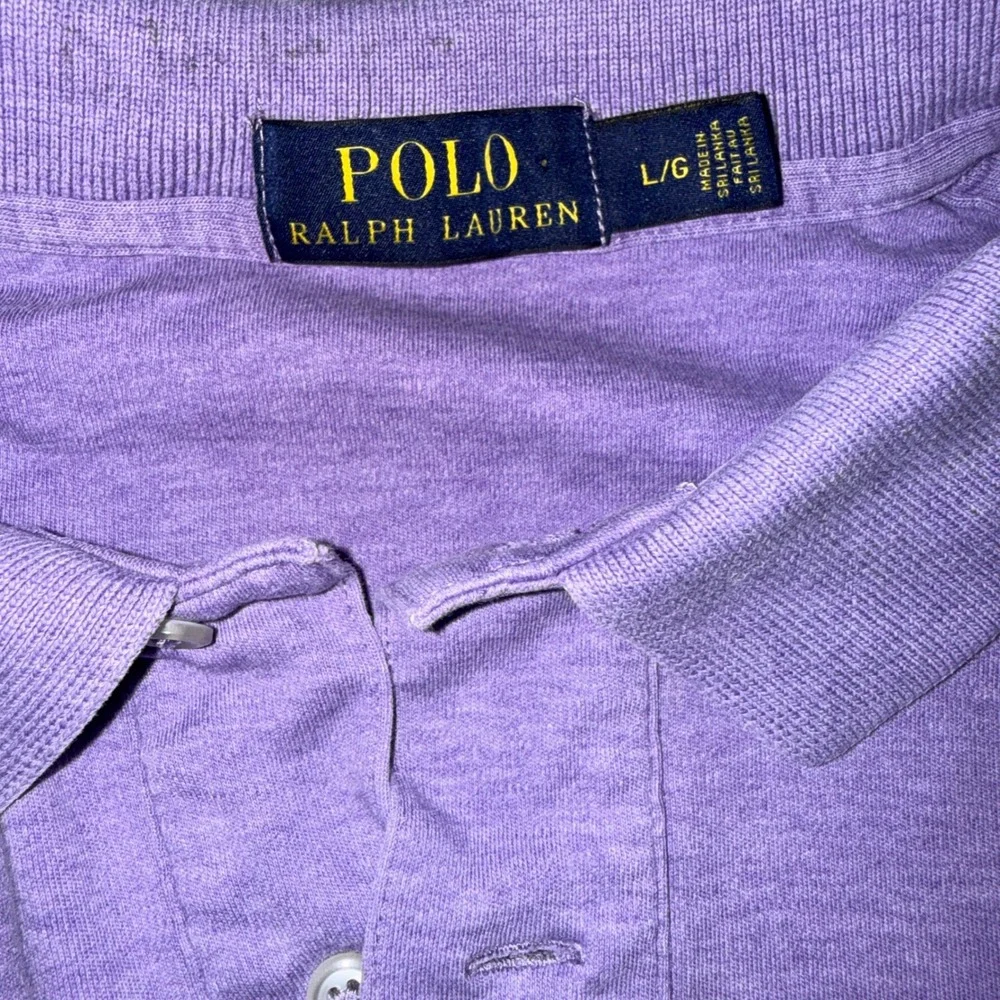 Polo Ralph Lauren Polo Shirt Large Purple Short Sleeve Embroidered Pony Logo